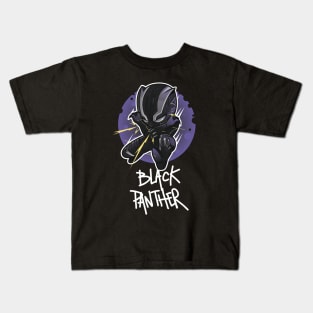 Black Panther Chibi Kids T-Shirt